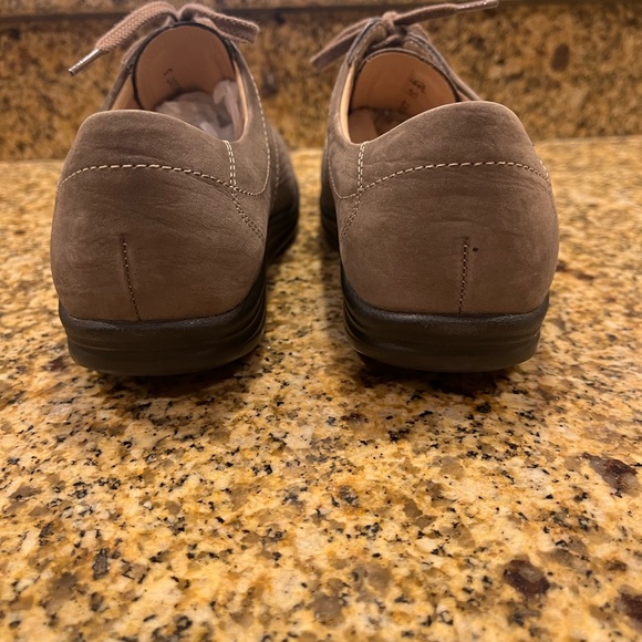 Finn Comfort Women's Olive Leather Perforated Oxford Walking Shoes 5.5 US 7.5 - Picture 3 of 12